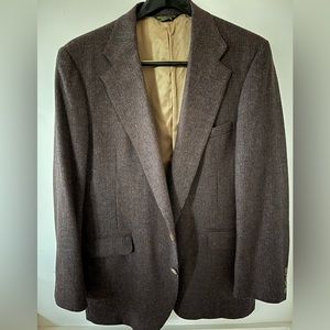 Maroon Wool Tweed Sportcoat - made in USA (Murray’s Toggery Shop) size 44L